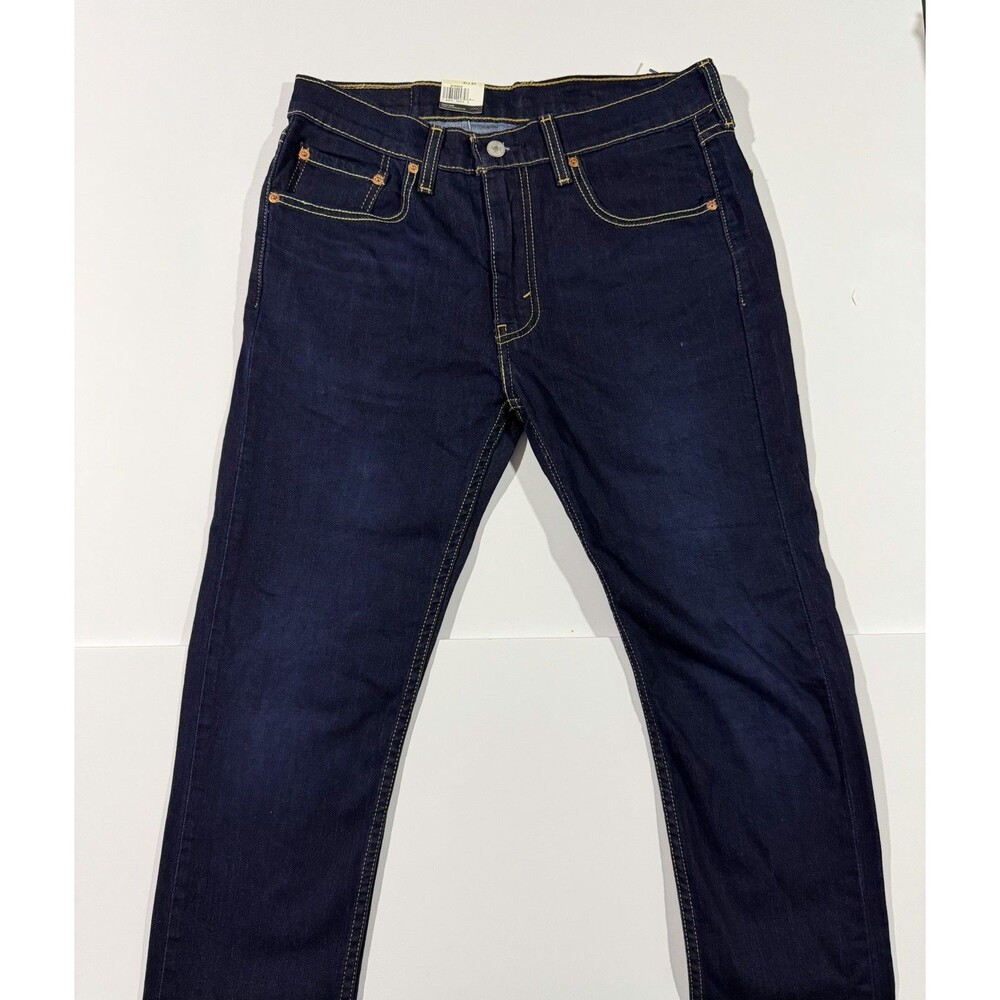Levi's 500 Series Slim Taper Dark Blue Denim Jeans 5-Pocket Logo Men